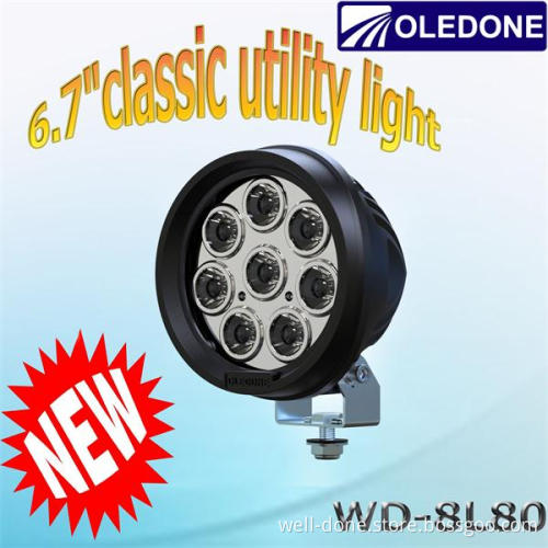 6.7 Inch Size Mini LED CREE Light for Heavy-Duty (WD-8L80)